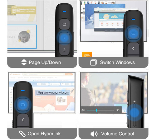Norwii N29 Apresentação Sem Fio Apresentação Clicker, 328 Pé
