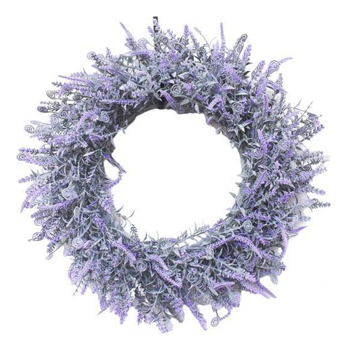 2 X 18 Pulgadas Lavanda Corona Flor Granja Guirnalda Puerta