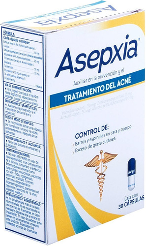 Imagen 2 de 5 de Tratamiento Para Acné Asepxia Leve Y Moderado 2 Pack 60 Caps