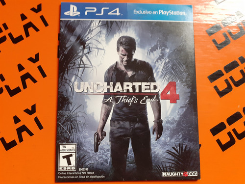 Uncharted 4 Ps4 Sobre Cartón Físico Envíos Dom Play