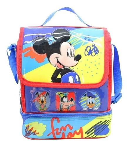 Lunchera Termica Minnie Mickey Cresko Sharif Express Color Azul