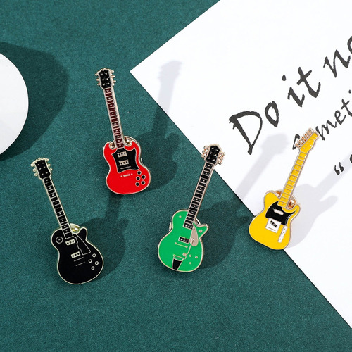 4 Broches Esmaltados Vintage Para Guitarra Eléctrica Music I