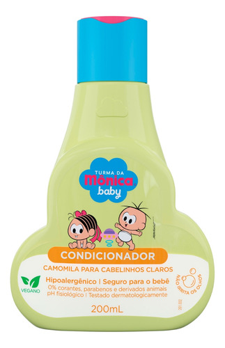 Kit Turma Da Mônica Claros Sh Cond Sabonete Frutas Vermelhas