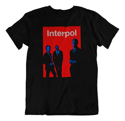 Playera Wear Print Tematica Interpol Band