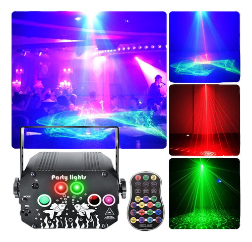 Luces De Fiesta Laser Proyector De Luces Con Control