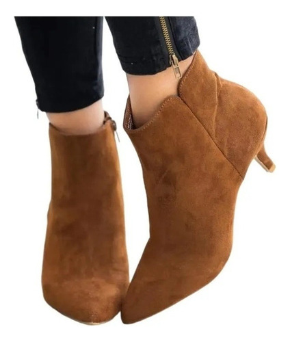 Botas Cortas De Tacón Para Mujer Botas Cortas Cálidas Botas