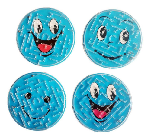 Juegos Modernos Para Familia, Mxmem-002, 10 Pzas, Circulares Color Trasparente