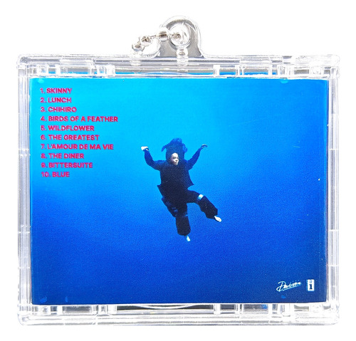 Llavero Mini Disco Cd Billie Eilish Hit Me Hard And Soft Azul