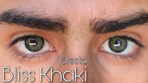 Imagen 7 de 9 de Siesta Black Bliss Khaki - Lentes De Contacto