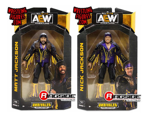 Aew 2 Bonecos The Young Bucks Matt + Nick Jackson Wwe Novos