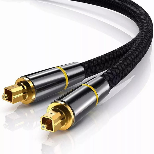 5 M/16.4 Ft Cable Óptico Toslink Audio Fibra Stereo Digital