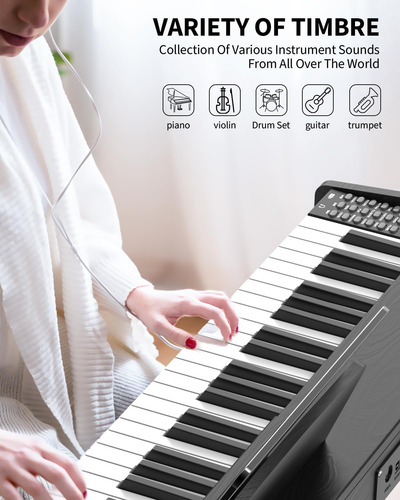 Teclado De Piano Digital De 88 Teclas, Teclado Eléctri...