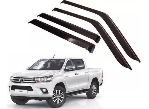 Kit X4 Deflector Ventanilla Toyota Hilux Del 2016 17 18 2019