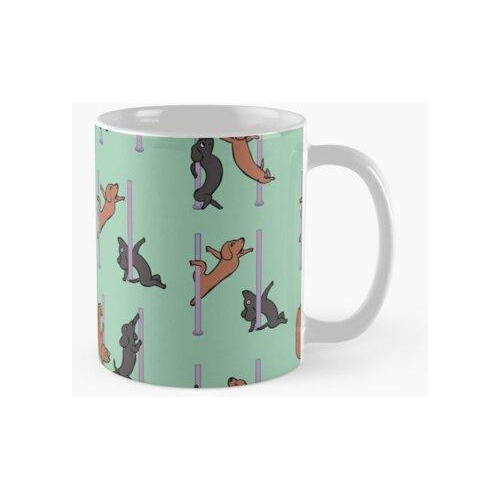 Taza  dachshund Pole Club De Baile Calidad Premium