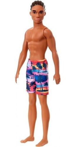 Imagem 3 de 5 de Barbie Ken Beach Doll Wearing Tropical Negro Praia 2022