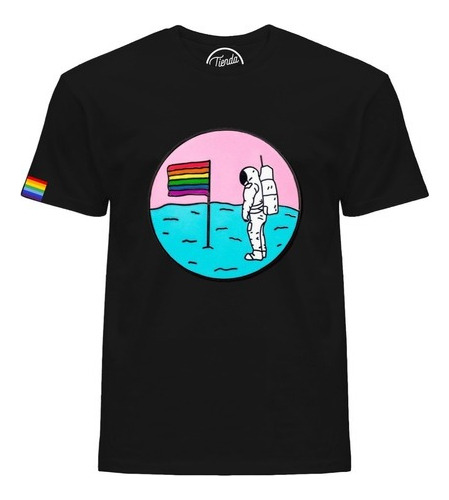 Playera Gay Pride Astronauta Bandera Lgbt Rainbow T-shirt