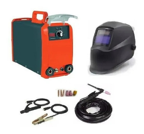 Soldadora Inverter Tig Pro Electrodo 200amp + Torcha +careta