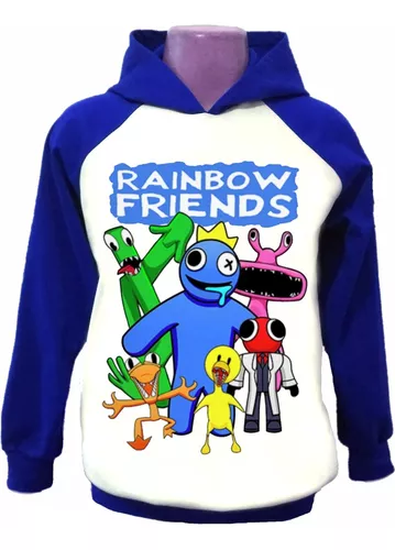 Camiseta Infantil Rainbow Friends Blue Babão Boneco Roblox