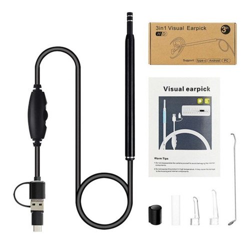 Limpiador De Oídos Cámara Hd Endoscopio App Accesorios