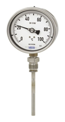 Termometro Vertical Bimetalico De 0 A 100 °c Uso Industrial