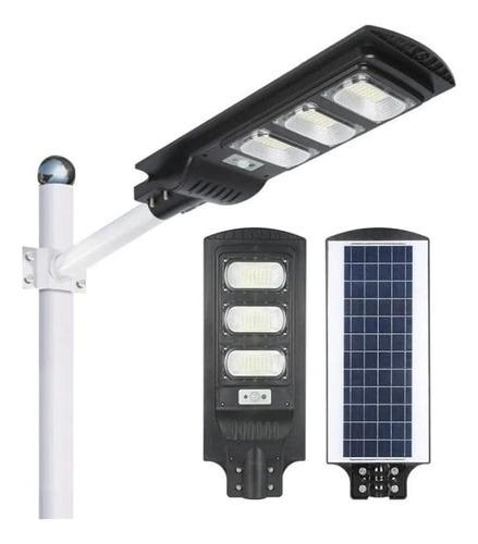 Reflector Lampara Led Solar 90w Para Poste Alumbrado Publico