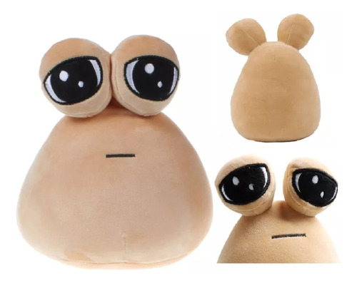 Peluche De Pou Triste Sad Tik Tok Tierno Suave Color Beige 