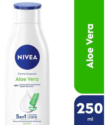 Crema Corporal Aloe Vera 5 En 1 Nivea X 250 Ml