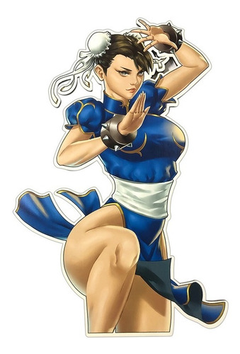 Cuadro Chun Li Street Fighter Anime Mdf 6 Mm - Mediano