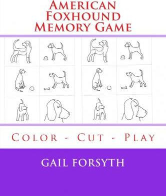 Libro American Foxhound Memory Game : Color - Cut - Play ...