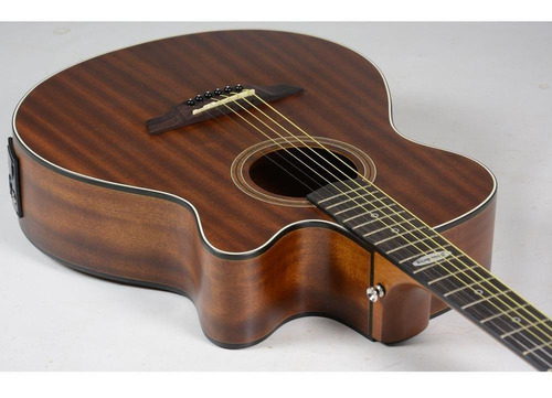 Violão eletroacústica Strinberg Black SA200C para destros mahogany louro indiano