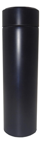 Garrafa Térmica Em Aço Inox Com Termômetro Digital Cor Azul-escuro