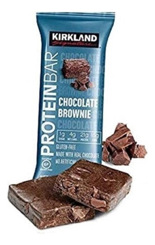 Barras De Proteína Chocolate Brownie 10pz Kirkland Sabor Brownie Chocolate