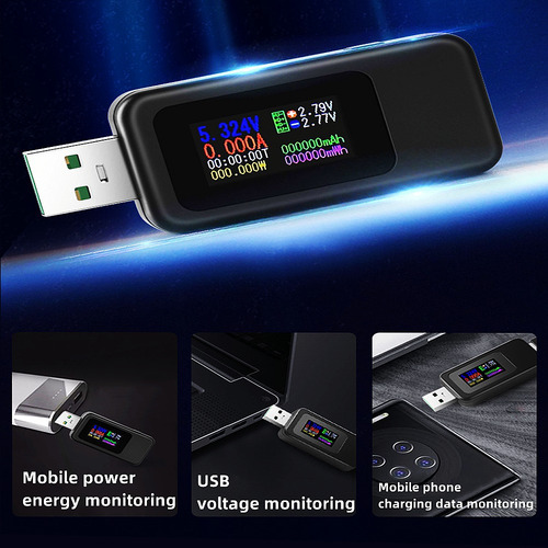 Tester Voltímetro Digital 10 En 1 Tipo Usb Y C