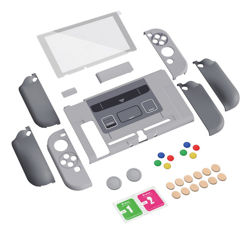 Playvital Carcasa Dura Para Nintendo Switch - Clásico Color Clásico Sfc Snes Eu