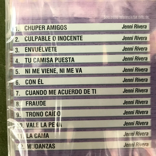 Disco Compacto Karaoke Jenni Rivera 309