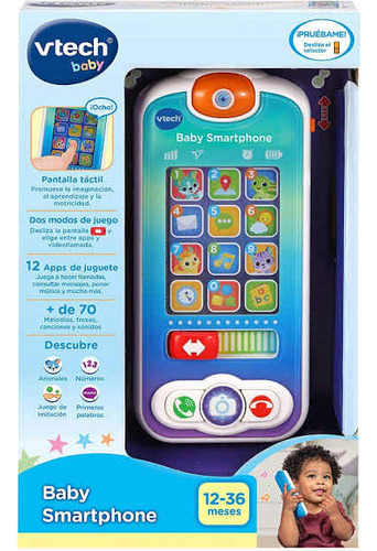 Juguete Didáctico Para Bebe Baby Smartphone Vtech +70 Frases