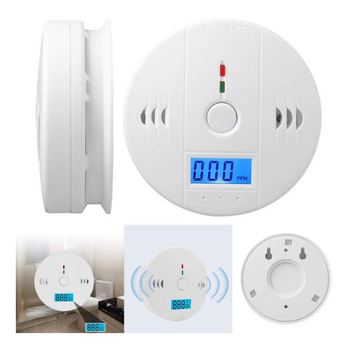 Imagen 2 de 5 de Detector Alarma Monoxido Carbono Digital Seguridad Hogar Hob