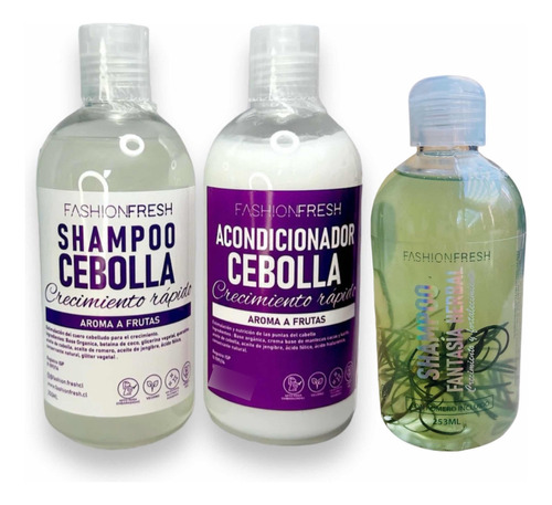Shampoo Cebolla Y Romero Pack Crecimiento Rápido Anticaida