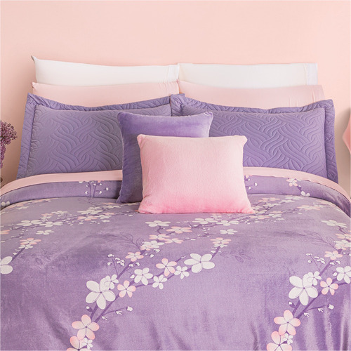 Cobertor Ultrasuave Abbie King Size Xl/qs Concord Color Lavanda