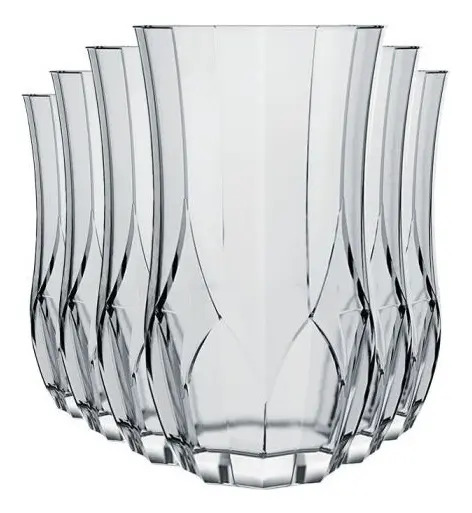 Conjunto De Copos De Vidro Opera Long Drink Nadir Figueredo 360ml 6 Unidades Tranparente