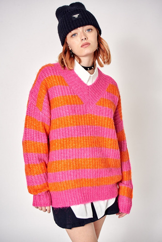 Sweater Striped Rayado De Mujer 47 Street 