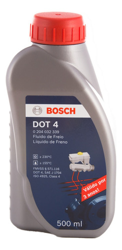 Fluido De Freio Dot 4 Bosch 500ml Para Citroën Peugeot