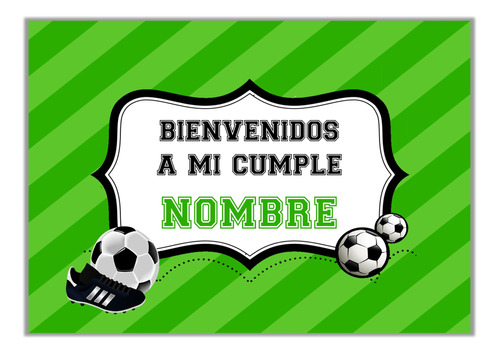 Kit Imprimible Futbol Verde 100% Editable