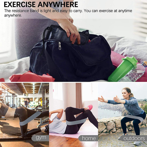 Bandas De Resistencia Elásticas Para Ejercicio Aniczon 3 Niveles Para Glúteos, Piernas, Brazos, Yoga Y Fitness