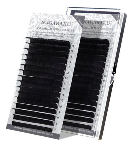 Extensiones Pestañas 0.07d Mix Premium Negro - Nagaraku