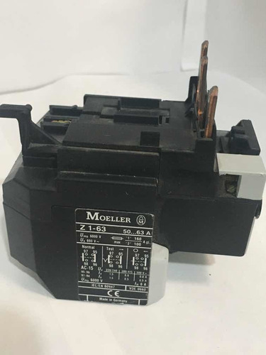 Z1-63 Rele Auxiliar Sobrecarga Térmica50.63a Moeller (Usado)