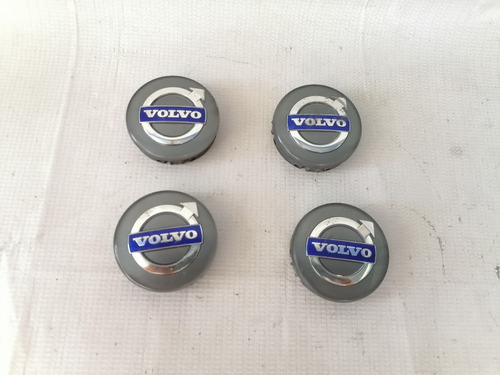 Juego 4 Tapones Centros De Rin Volvo S80 T6 Mod 13-15 Orig 