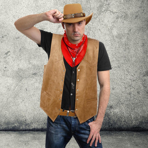 Vabean 5 Peças Roupa Ocidental Para Homens Terno De Cowboy M