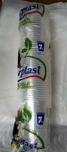 Paquete  Vaso 7 0z Plastico 50 Unidades 