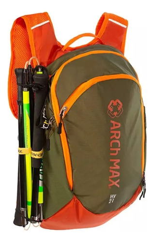 Mochila Senderismo Arch Max Hv 21 Naranja Hv21-khakio